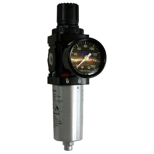 Piggyback Filter/Regulator With Gauge 1/4