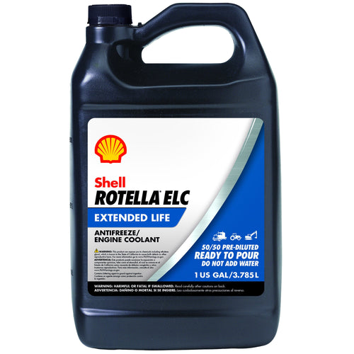 Shell Rotella ELC Antifreeze-Coolant Pre-Diluted 50/50 - Case of 6 (1 Gallon)