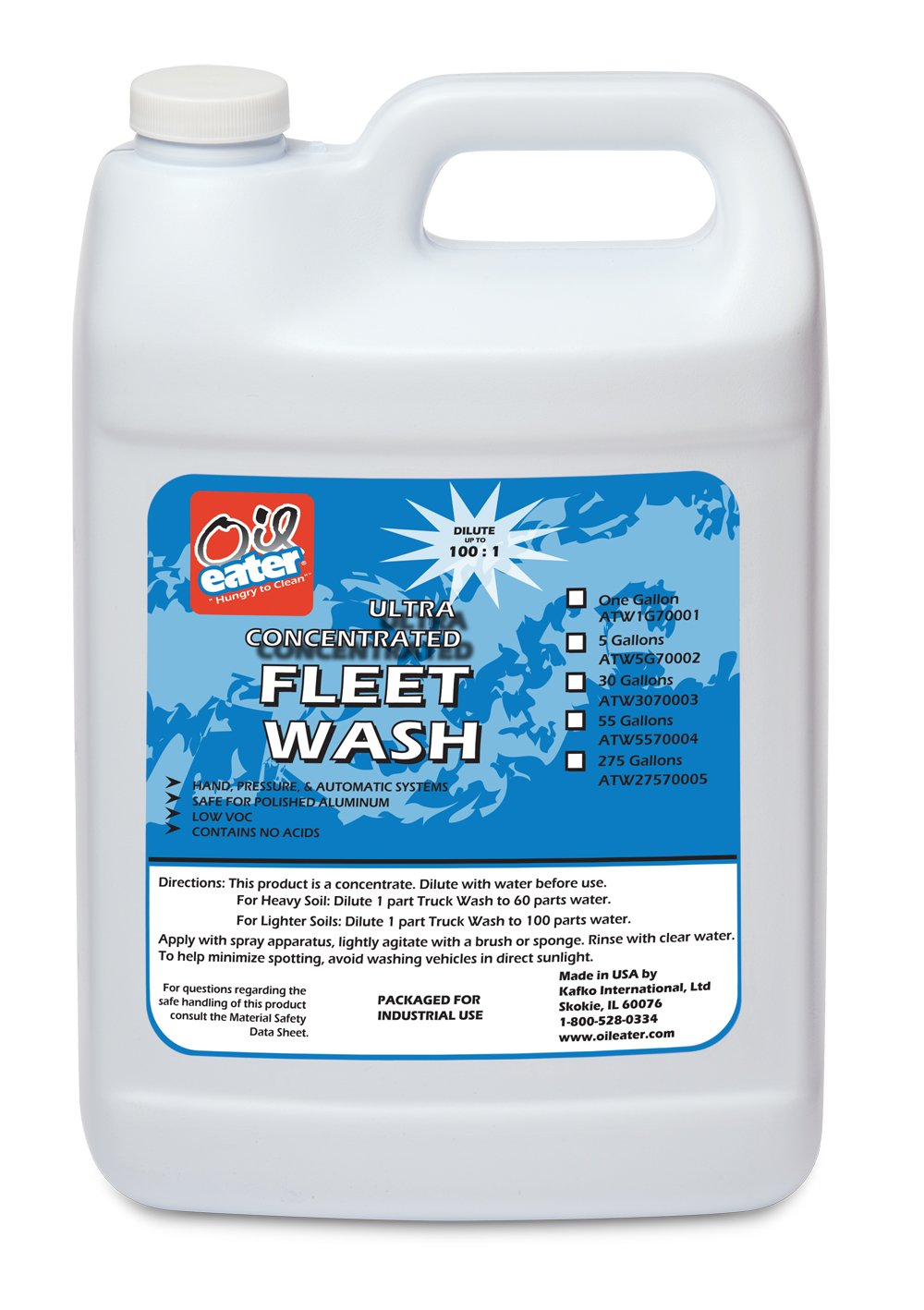 Oil Eater Fleet Wash - Case of 4 (1 Gallon)