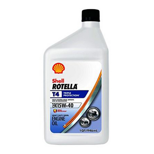 Shell Rotella T4 Triple Protection 15W-40 Motor Oil - Case of 12 (1 qt)