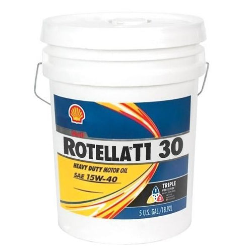 Shell Rotella T1 30 (CF/CF-2) Heavy Duty Diesel Engine Oil - 5 Gallon Pail