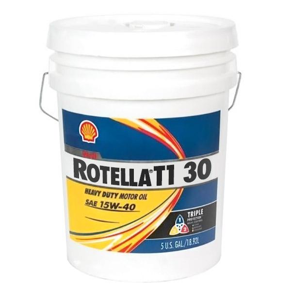 Shell Rotella T1 30 (CF/CF-2) Heavy Duty Diesel Engine Oil - 5 Gallon Pail